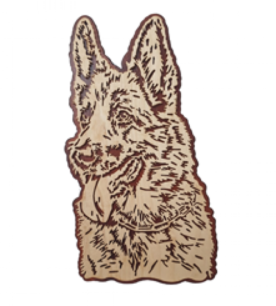 Wandbild Schäferhund